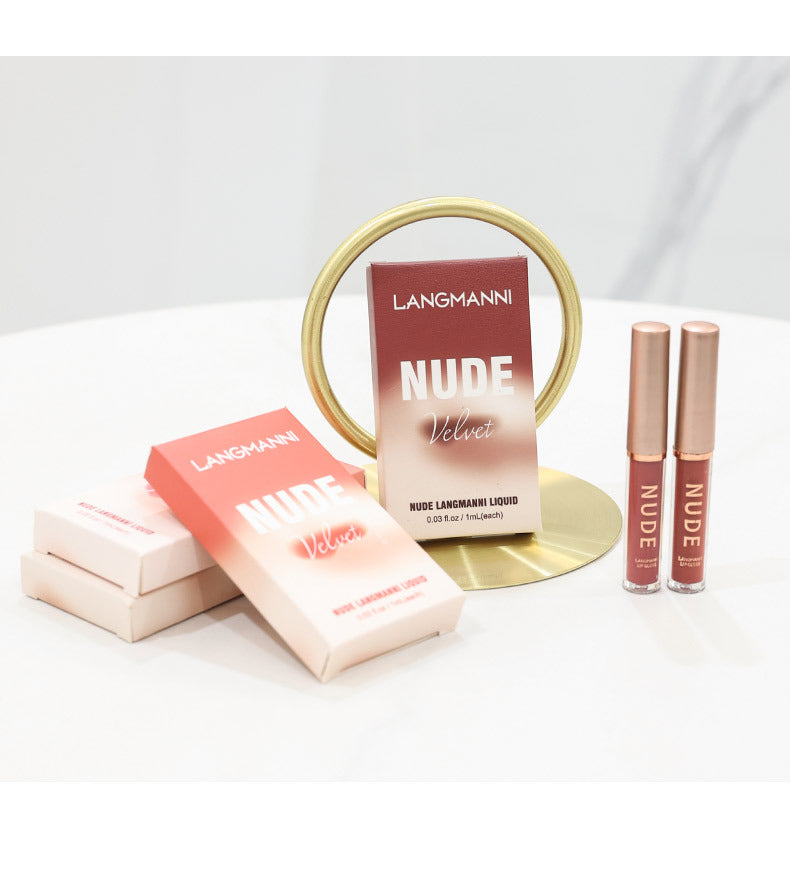 16 Pcs/Set Lipstick Set Long-Lasting Lip Gloss Velvet Glazed Matte Beauty Liquid Lipstick Makeup Valentine's Day Gifts