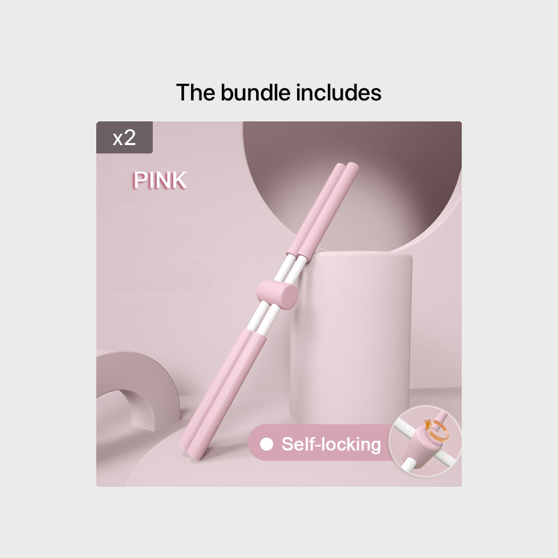 Adjustable Yoga Sticks for & Humpback Syndrome - Portable Stretching Pole with Extendable Length (Pink/Green/Blue) - Ideal for Scoliosis Treatment, Spinal & /Travel