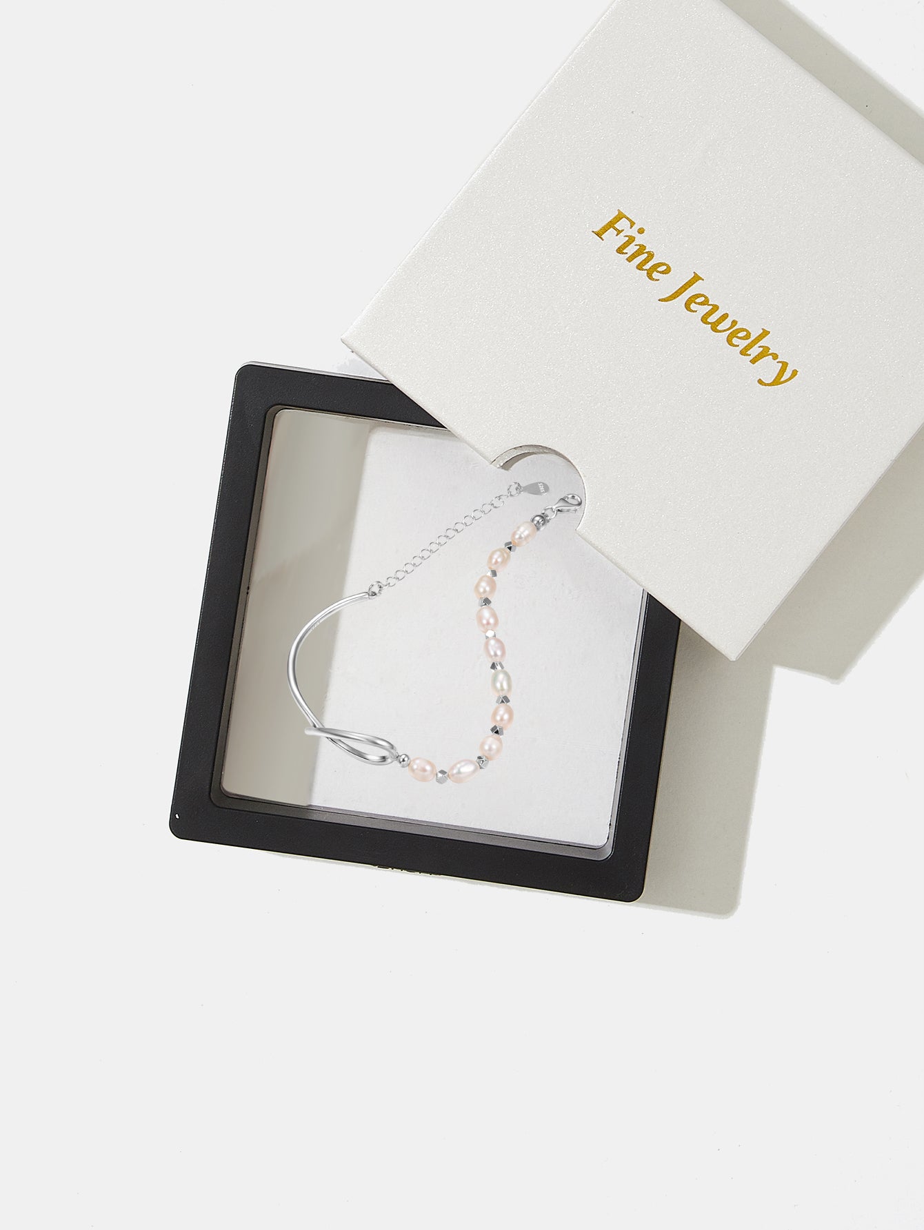 925 Sterling Silver Bracelet For Women Natural Pearl Bangle Elegant Decor Bracelet For Wedding