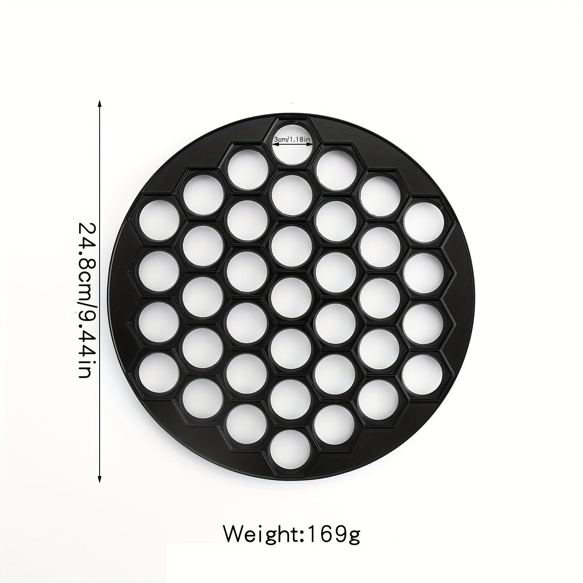 37 Holes Silvery Wonton Mold