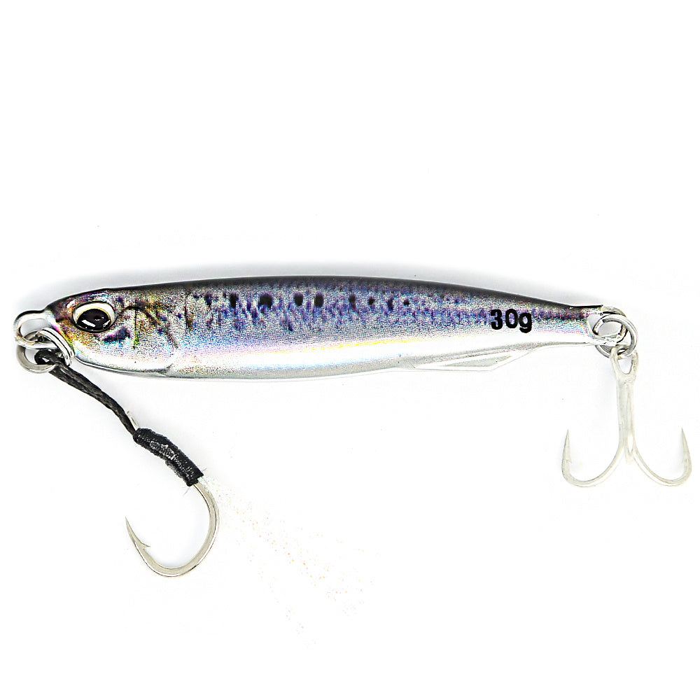 B&U Metal Cast Jig - 3D Printed Spoon Casting Jigging for Saltwater Fishing - 30G/40G/60G Artificial Bait Tackle with Enhanced Durability and Realistic Design