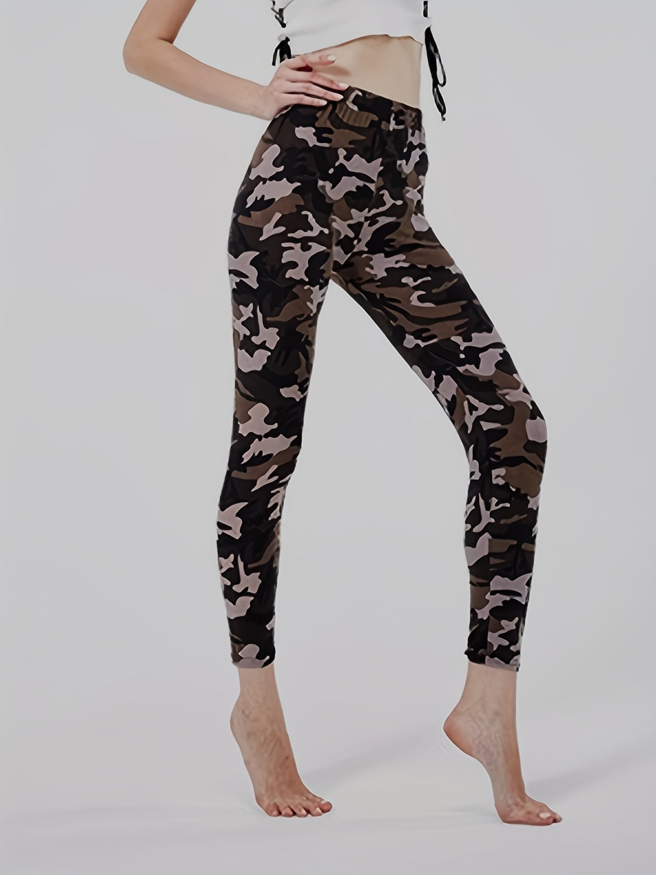 Women&#39;s Leggings Floral Printed Pants Casual High Waist Sweatpants Leggings