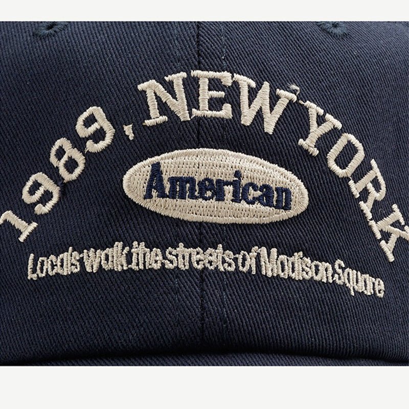 1989 Embroidery Soft Top Baseball Cap Women Sports Hat Man Unisex - elite sn