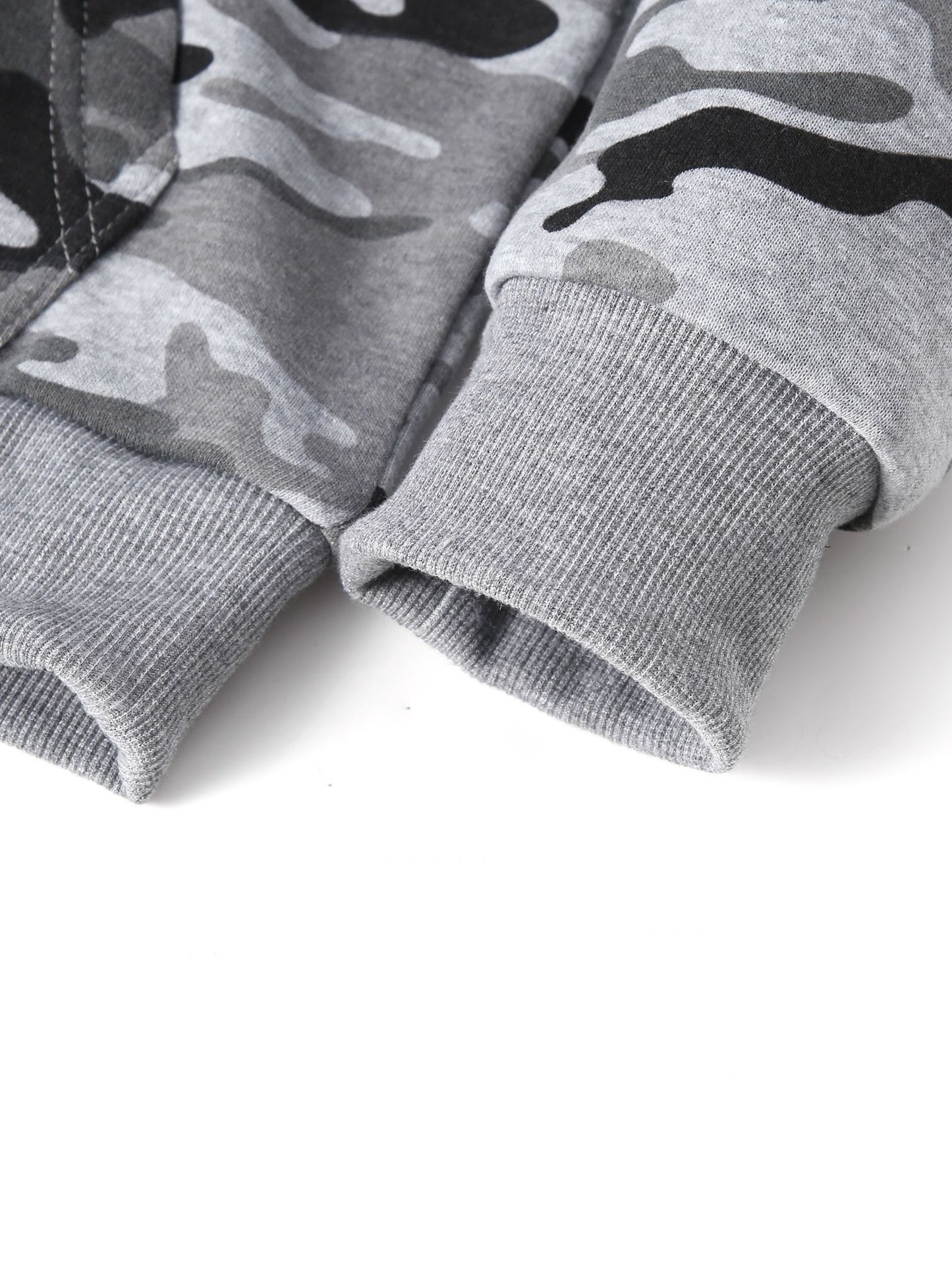 [Camouflage Sweatshirt] Autumn Winter Hooded Men's Camouflage Loose Pullover Fleece Sweatshirt | Fleece, Hooded