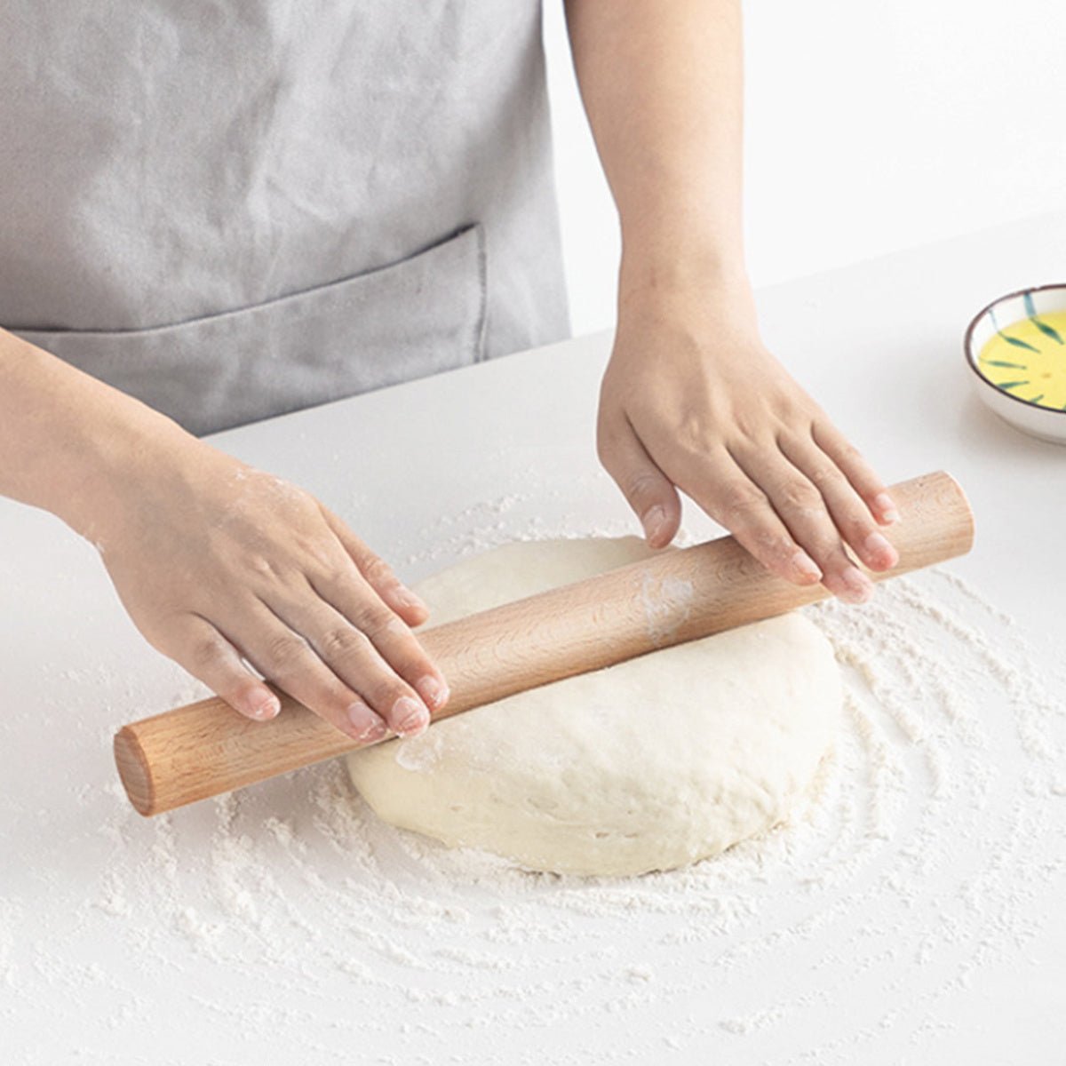 1pc High - quality Beech Wood Rolling Pin - elite sn