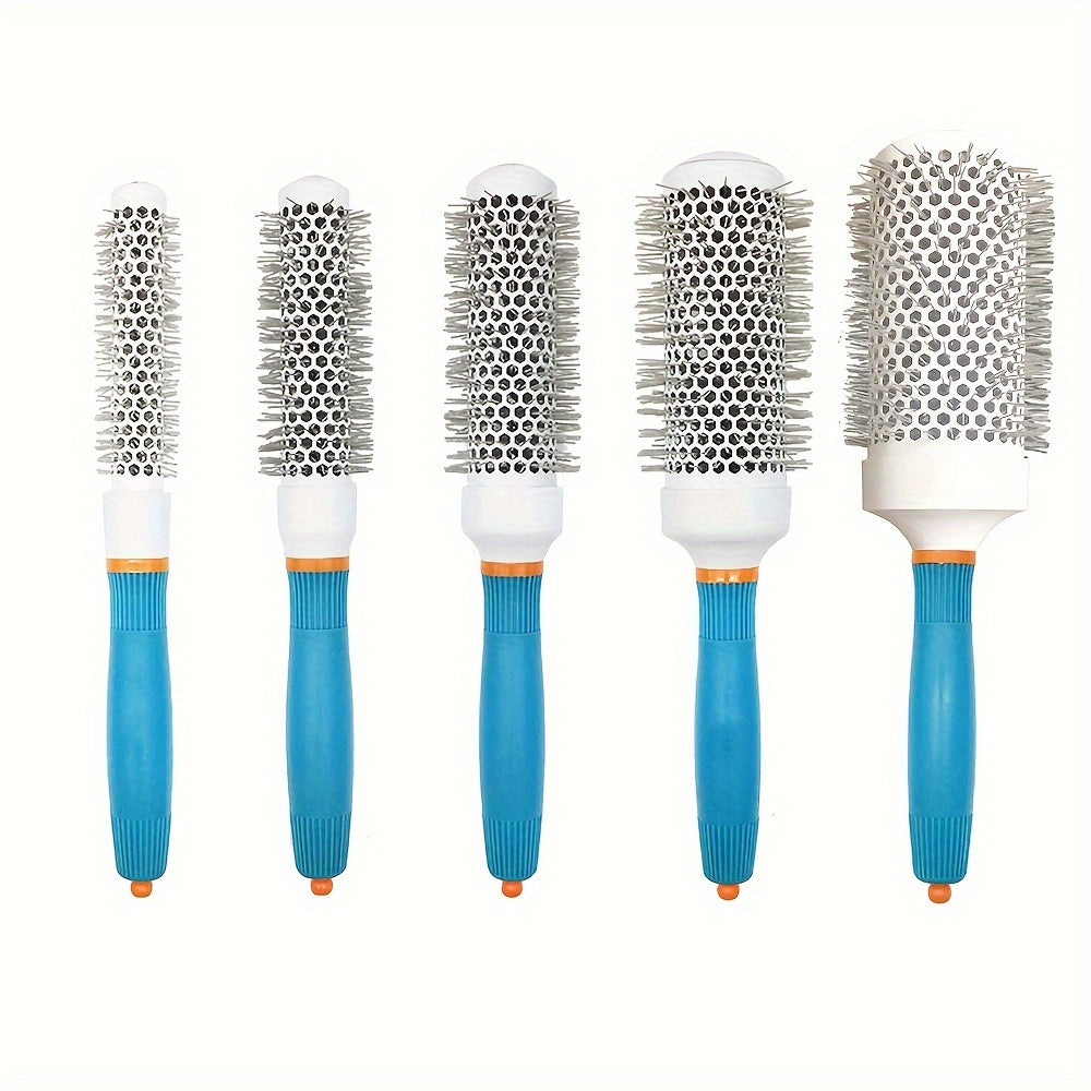 1pc Professional Ceramic Round Brush For Blow Drying And Heat Styling - Anti-Static, Lightweight, And Ion Thermal Barrel Brush For Salon Hairdressing