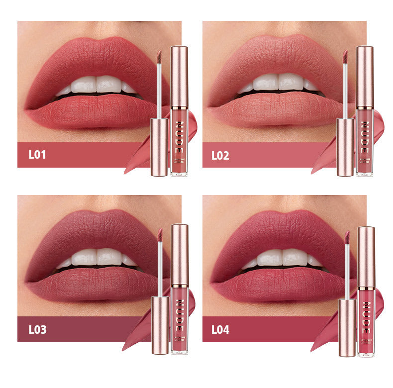16 Pcs/Set Lipstick Set Long-Lasting Lip Gloss Velvet Glazed Matte Beauty Liquid Lipstick Makeup Valentine's Day Gifts