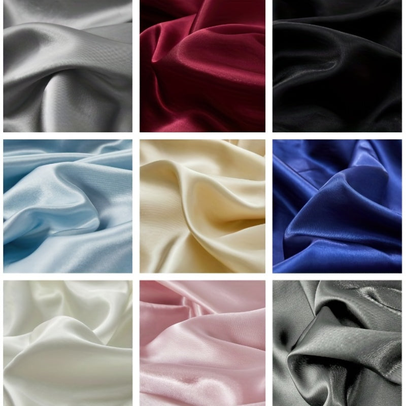 2pcs Soft And Breathable Satin Pillowcase With Elastic Cord - Perfect For A Comfortable Sleep In Your Bedroom