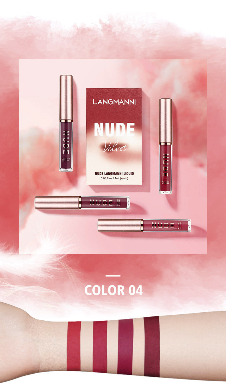 16 Pcs/Set Lipstick Set Long-Lasting Lip Gloss Velvet Glazed Matte Beauty Liquid Lipstick Makeup Valentine's Day Gifts