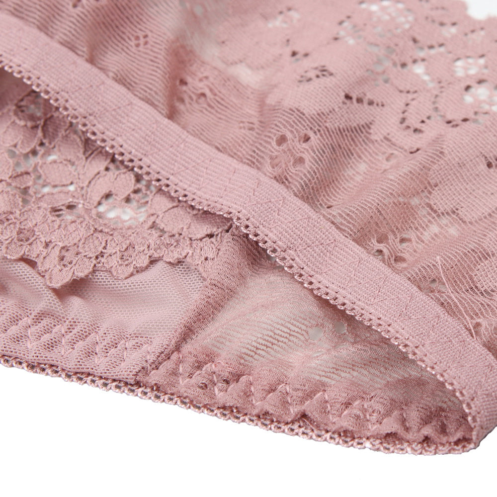 5pcs Brazilian Style Women's Low-Rise Bikini Underwear - Sheer Lace & Mesh Hipster Panty, Breathable Transparent Lingerie with High- (Bulk Reducing) - Brazilian Bikini for Swim & Casual Attire 5pcs/LOT - Bulk Reducing Low