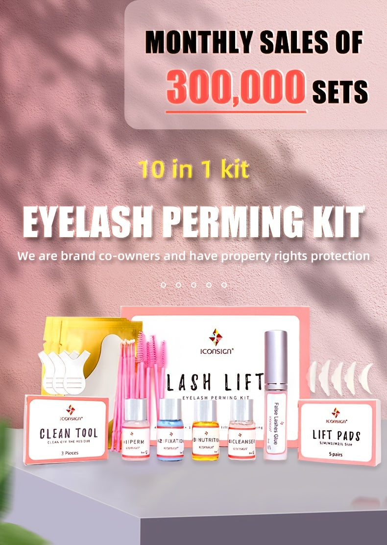 Lash Lift Kit - Eyelash Perming Kit Long Lasting Eye Lash Lifting Perming Set Professional Lash Curling Tool Suitable For Salon