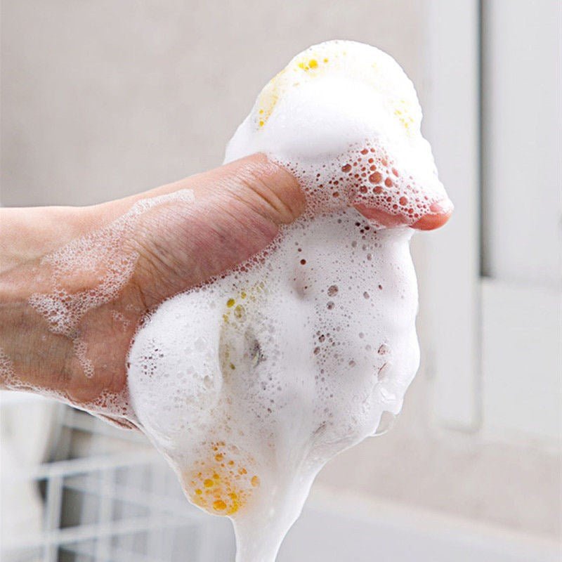 5/10pcs, Double Side Dishwashing Sponge Pan Pot Dish Wash Sponges Household Cleaning Tools Kitchen Tableware Dish Washing Brush - elite sn