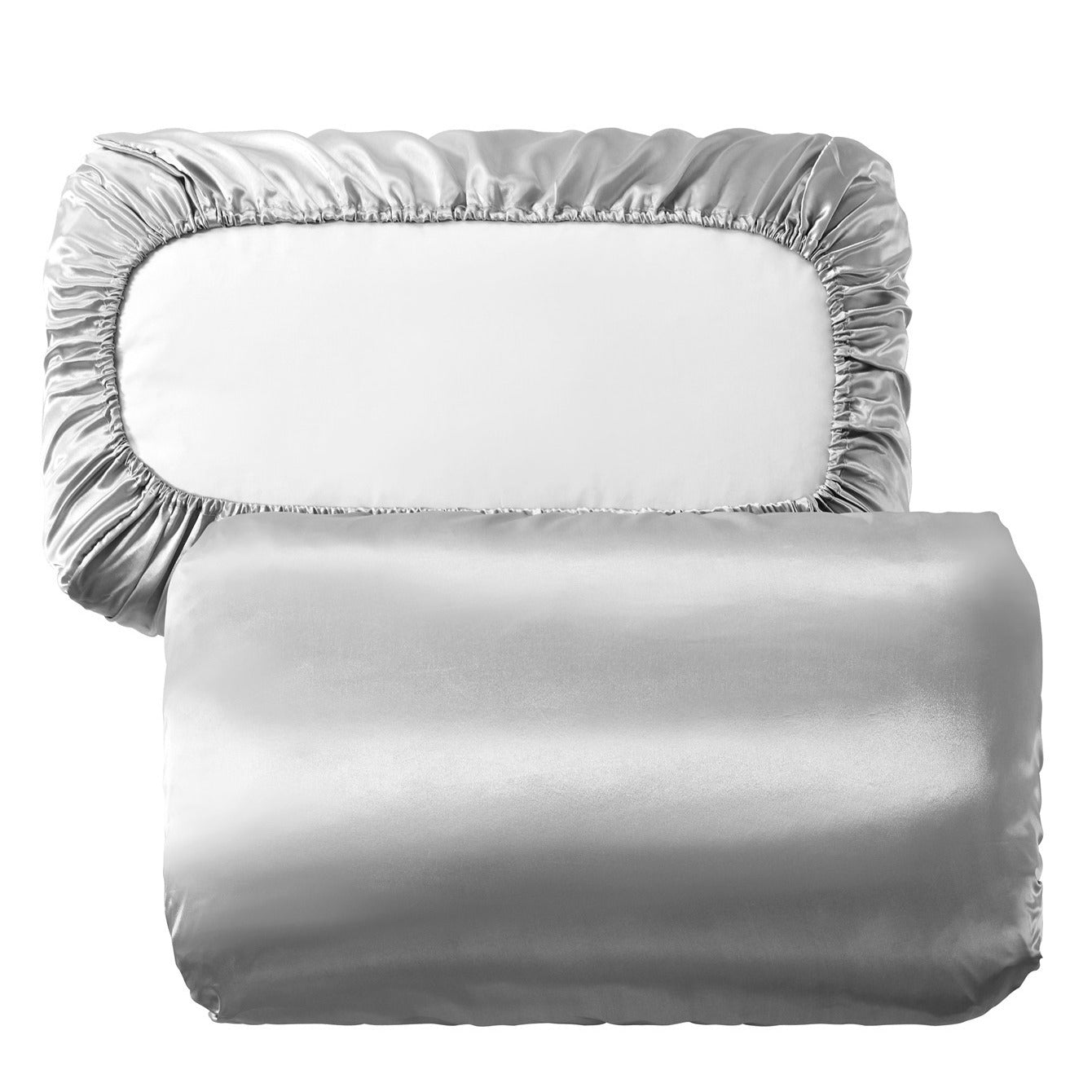 2pcs Soft And Breathable Satin Pillowcase With Elastic Cord - Perfect For A Comfortable Sleep In Your Bedroom