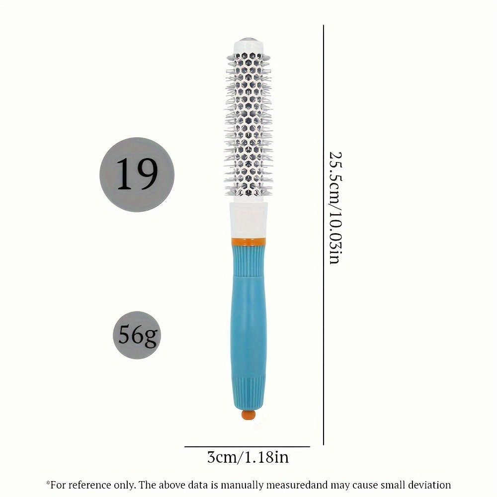 1pc Professional Ceramic Round Brush For Blow Drying And Heat Styling - Anti-Static, Lightweight, And Ion Thermal Barrel Brush For Salon Hairdressing
