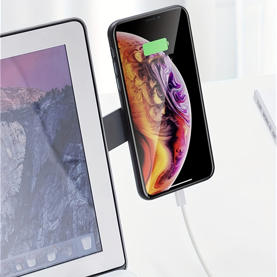 1pc Laptop Screen Support Holder Dual Monitor Display Clip Plastic Sticky Magnetic Notebook Computer Expansion Bracket