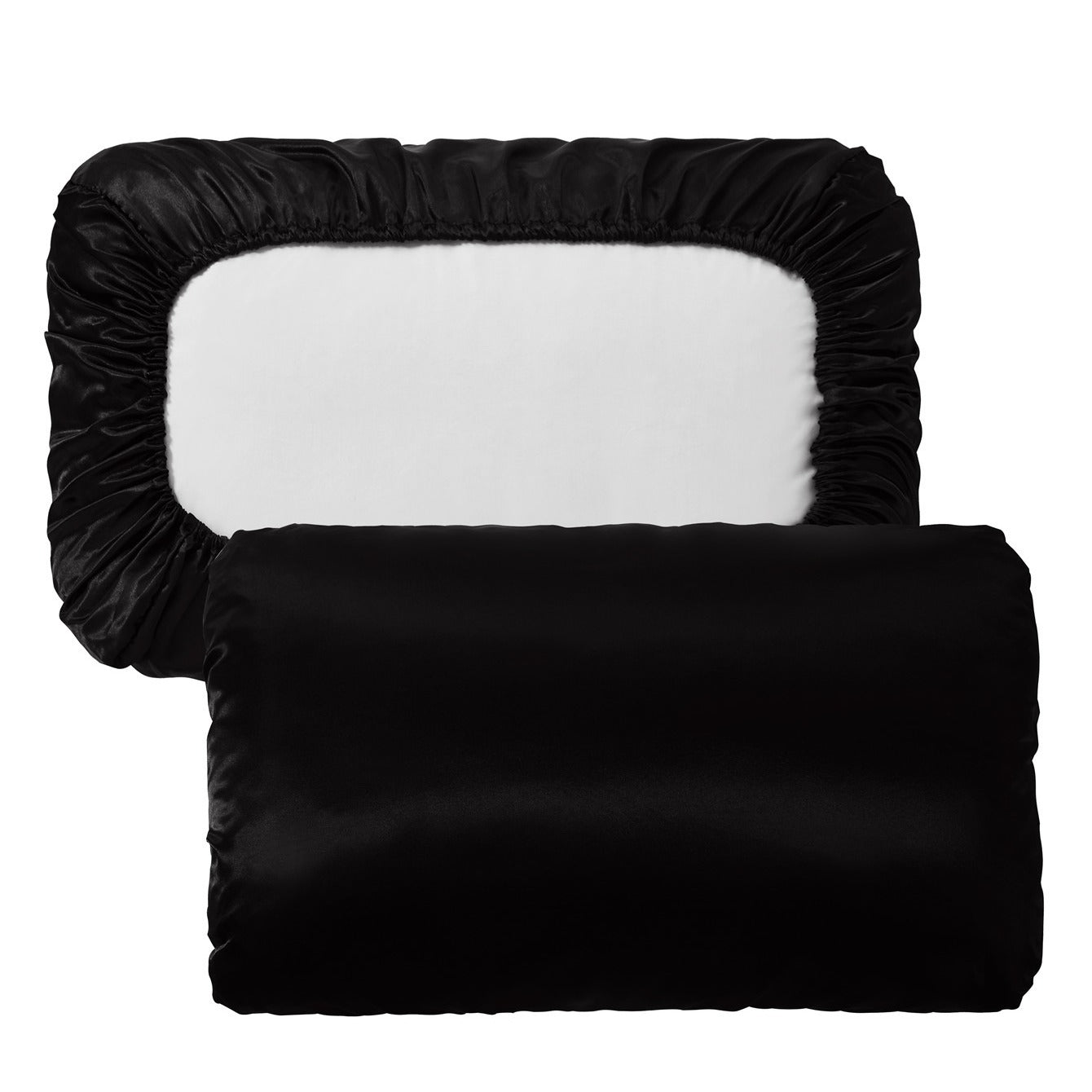 2pcs Soft And Breathable Satin Pillowcase With Elastic Cord - Perfect For A Comfortable Sleep In Your Bedroom