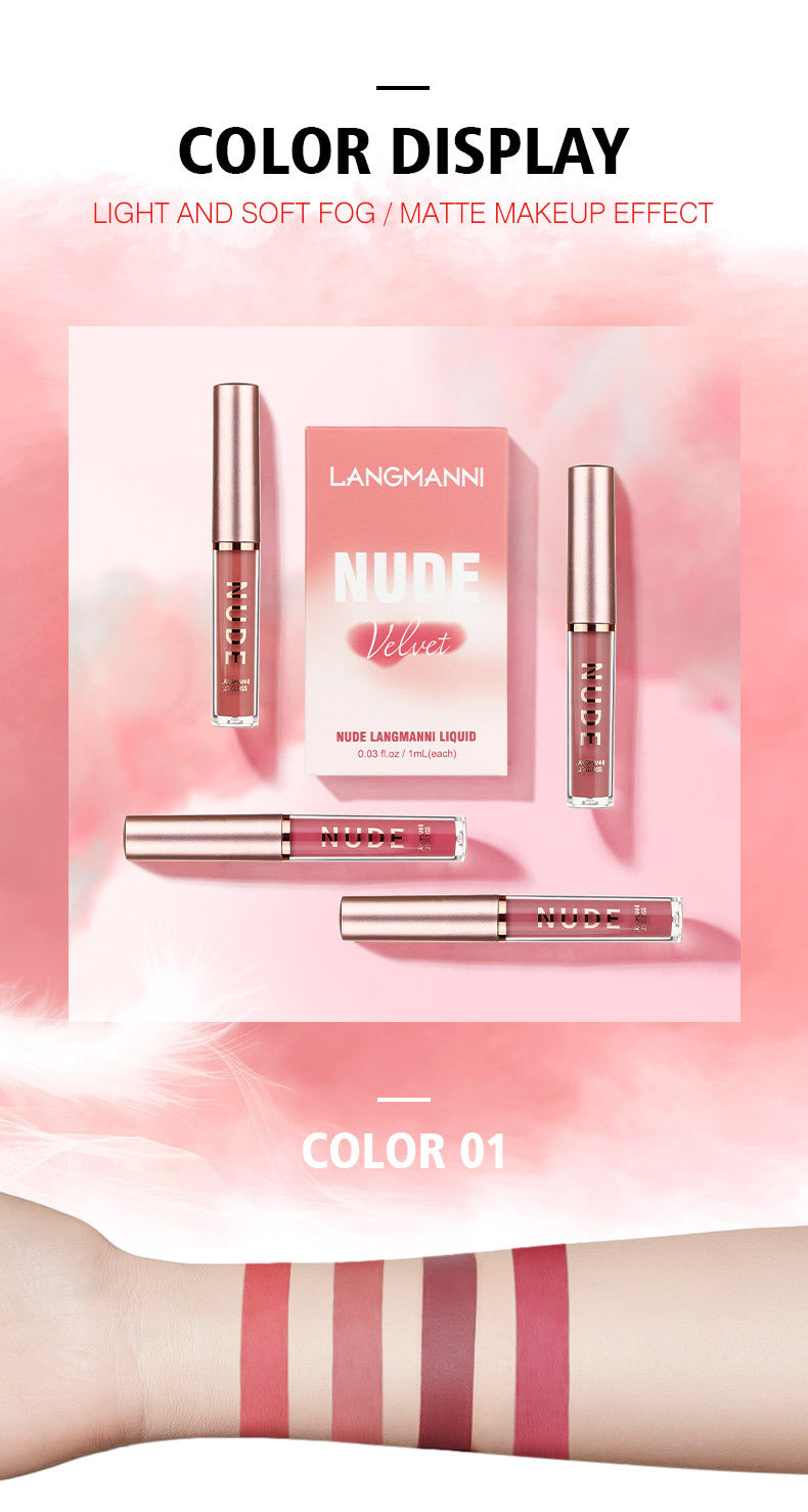 16 Pcs/Set Lipstick Set Long-Lasting Lip Gloss Velvet Glazed Matte Beauty Liquid Lipstick Makeup Valentine's Day Gifts