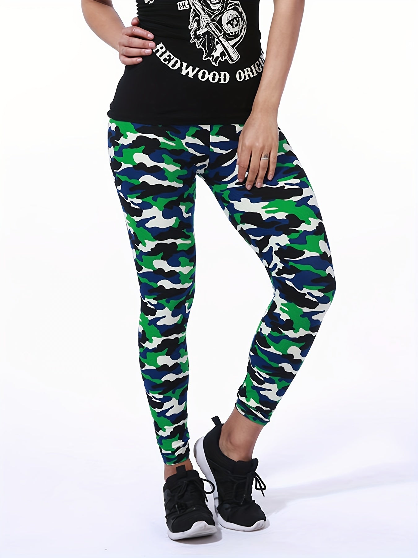 Women&#39;s Leggings Floral Printed Pants Casual High Waist Sweatpants Leggings