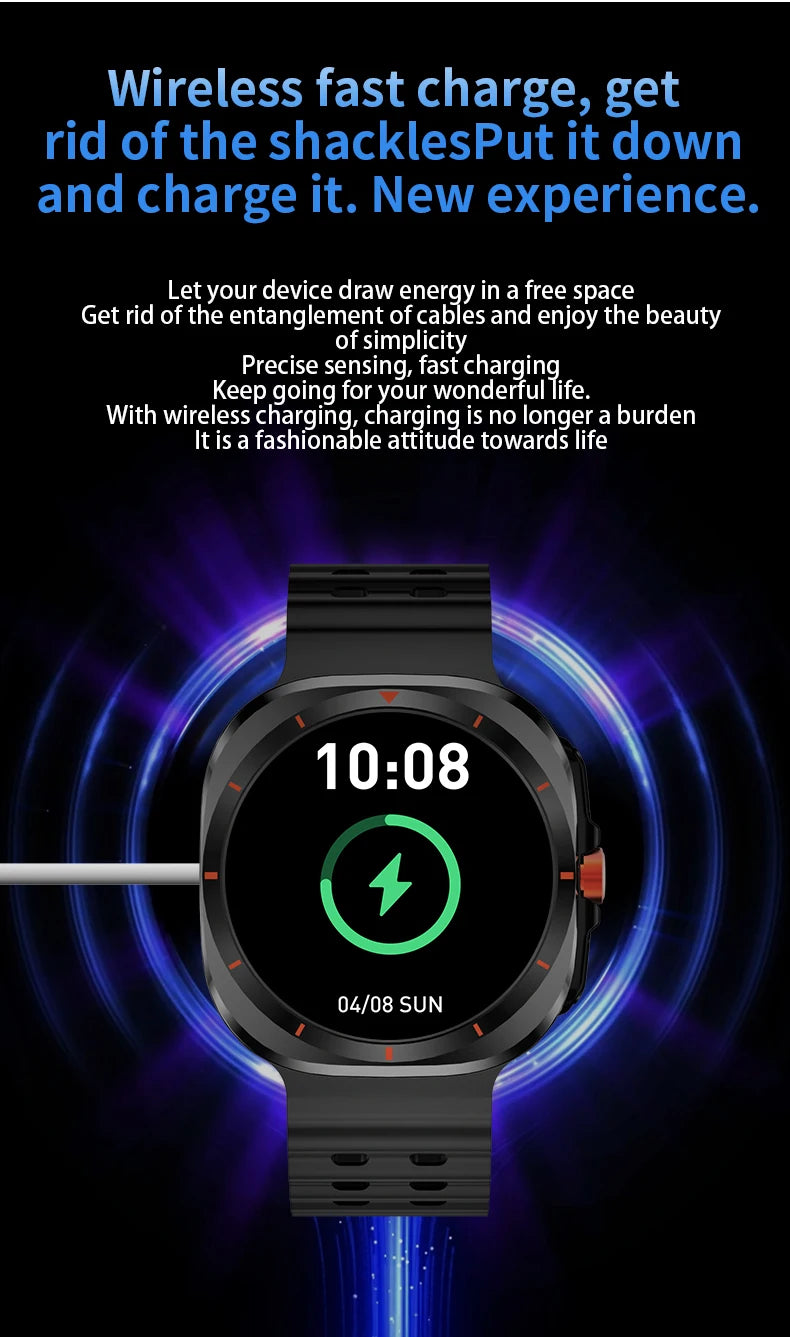 G.L Wear 2025 nouvelle montre intelligente pour hommes surveillance de la fréquence cardiaque Bluetooth appel Fitness suivi podomètre montre intelligente pour hommes