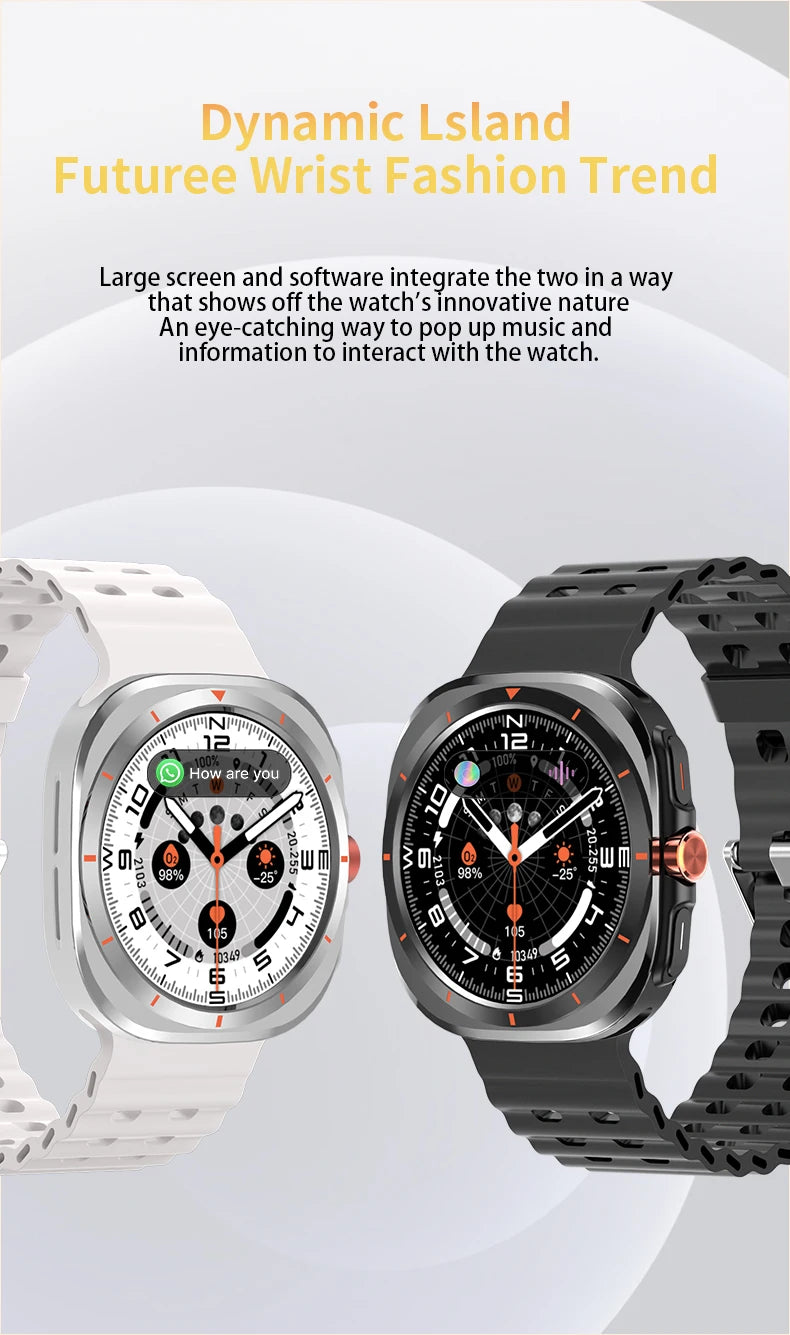 G.L Wear 2025 nouvelle montre intelligente pour hommes surveillance de la fréquence cardiaque Bluetooth appel Fitness suivi podomètre montre intelligente pour hommes
