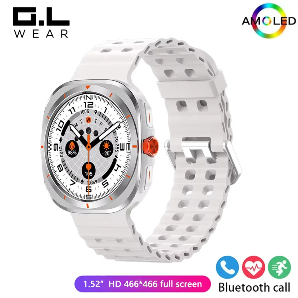 G.L Wear 2025 nouvelle montre intelligente pour hommes surveillance de la fréquence cardiaque Bluetooth appel Fitness suivi podomètre montre intelligente pour hommes
