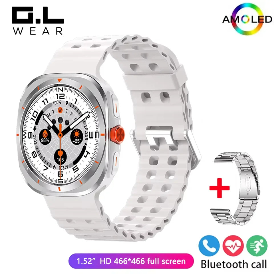 G.L Wear 2025 nouvelle montre intelligente pour hommes surveillance de la fréquence cardiaque Bluetooth appel Fitness suivi podomètre montre intelligente pour hommes