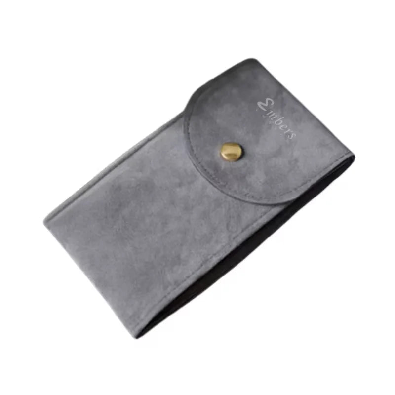 Embers – sac de montre en flanelle bleue et noire, sac cadeau, mallette de rangement de voyage, étui de Protection anti-poussière pour montre Portable Durable