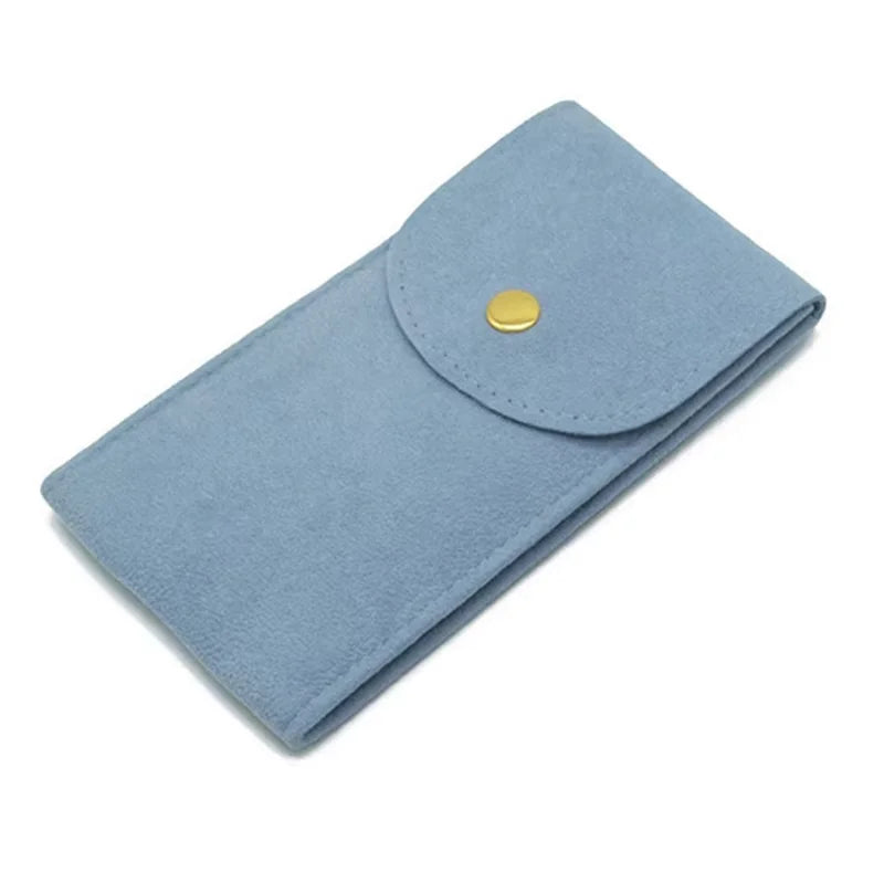 Embers – sac de montre en flanelle bleue et noire, sac cadeau, mallette de rangement de voyage, étui de Protection anti-poussière pour montre Portable Durable