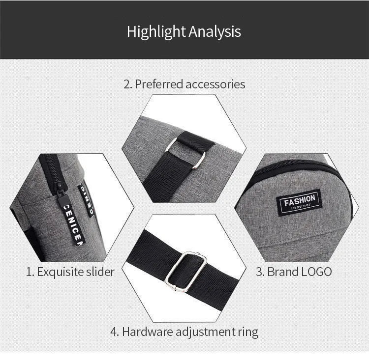 Sac banane étanche de grande capacité pour hommes, sangle réglable pour les activités de plein air, les voyages, la course, la randonnée et le cyclisme