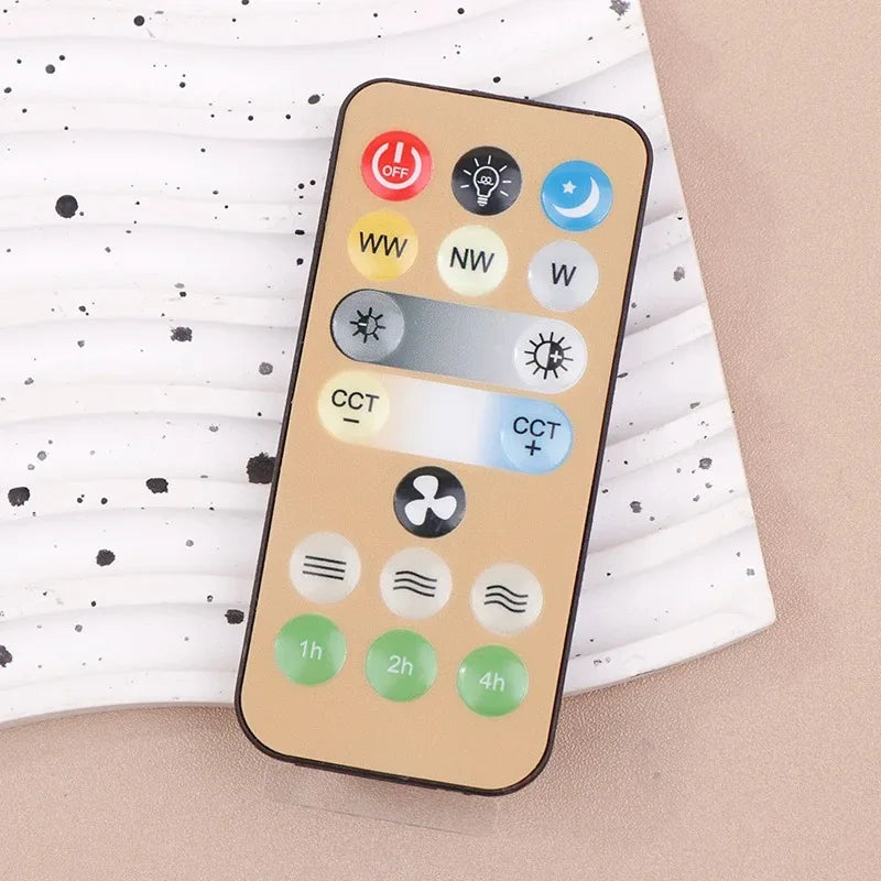 E27 ventilateur de plafond lumière télécommande interrupteur sans fil réglable 3 couleurs 3 vitesses vitesse du vent 1-4 heures de synchronisation