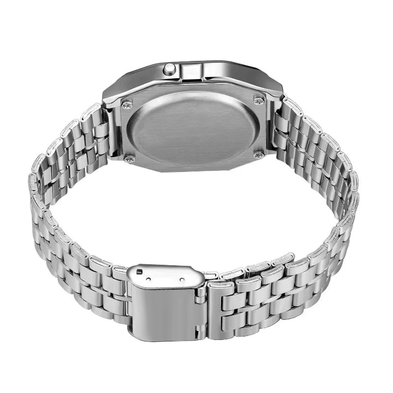 F91W montre à bracelet en acier Non étanche pour femmes, hommes, horloge d'affaires, montre de sport numérique LED multifonctionnelle, horloge électronique
