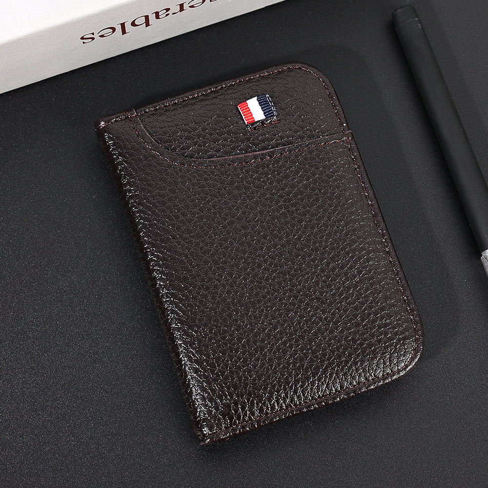 Portefeuille souple Super mince Portable en cuir PU, Mini portefeuille pour cartes de crédit, porte-cartes pour hommes, petits portefeuilles courts et fins