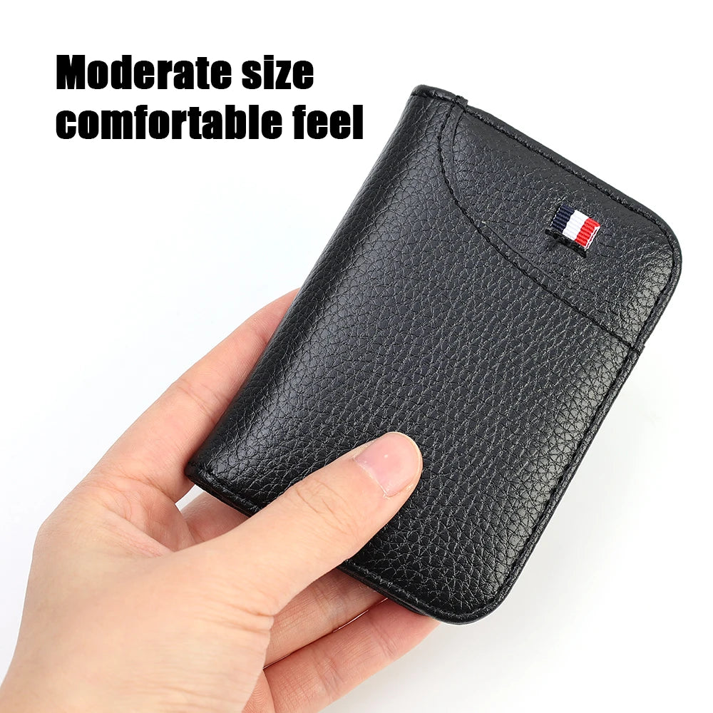 Portefeuille souple Super mince Portable en cuir PU, Mini portefeuille pour cartes de crédit, porte-cartes pour hommes, petits portefeuilles courts et fins