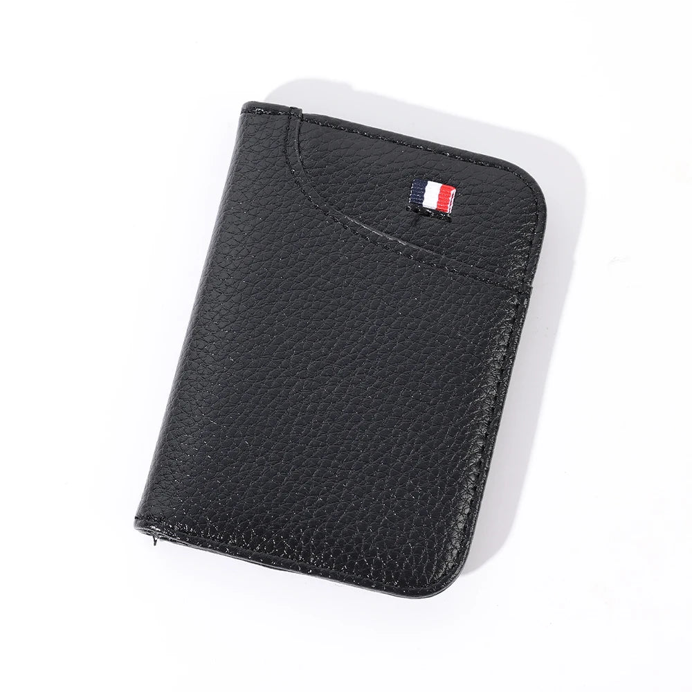 Portefeuille souple Super mince Portable en cuir PU, Mini portefeuille pour cartes de crédit, porte-cartes pour hommes, petits portefeuilles courts et fins