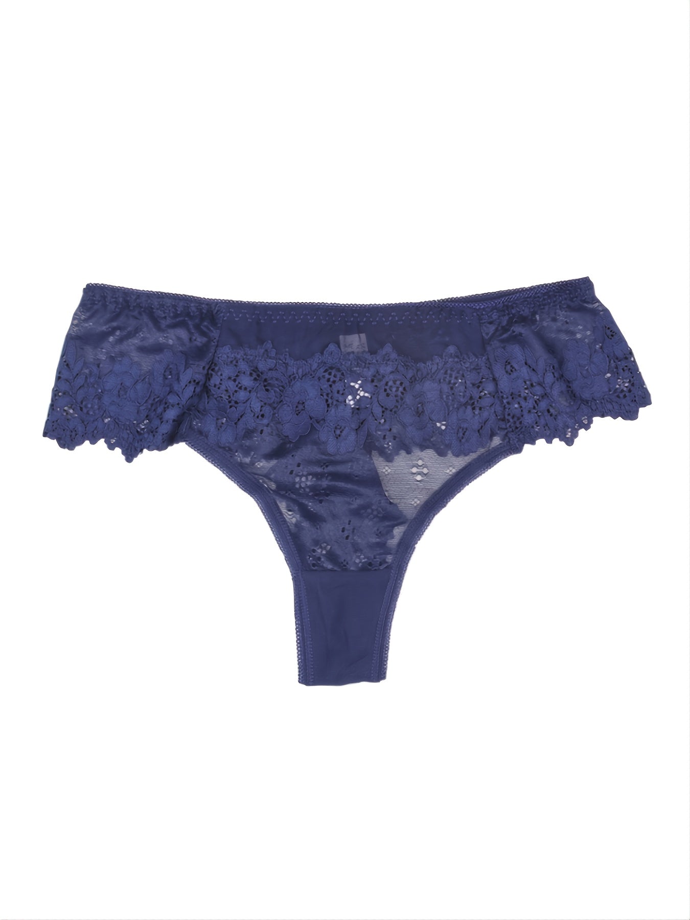 5pcs Brazilian Style Women's Low-Rise Bikini Underwear - Sheer Lace & Mesh Hipster Panty, Breathable Transparent Lingerie with High- (Bulk Reducing) - Brazilian Bikini for Swim & Casual Attire 5pcs/LOT - Bulk Reducing Low