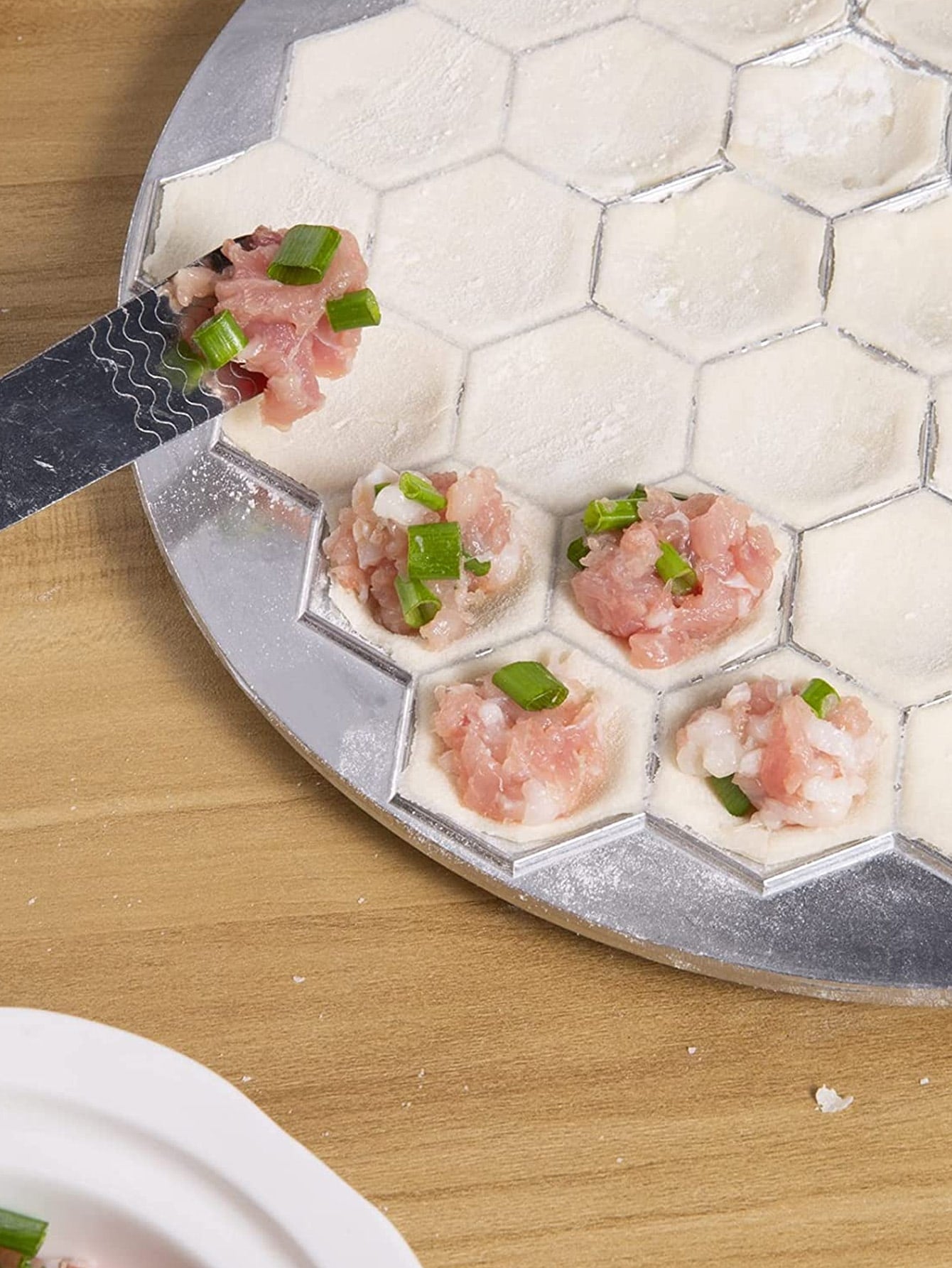 37 Holes Silvery Wonton Mold