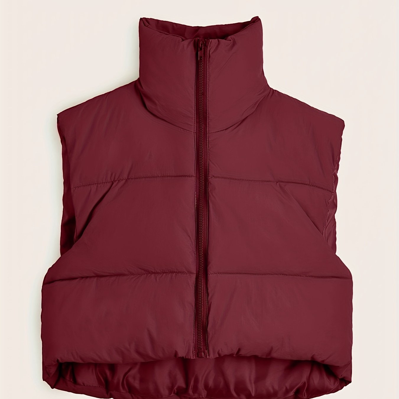 Women'S Sleeveless Vest - Vibrant Pink Slim-Fit Alternative Coat with Drawstring Hood, Zipper Front & Pockets for Fall/Winter Casual Wear, Casual Winter Wear | High Neckline Vest | Zippered Jacket