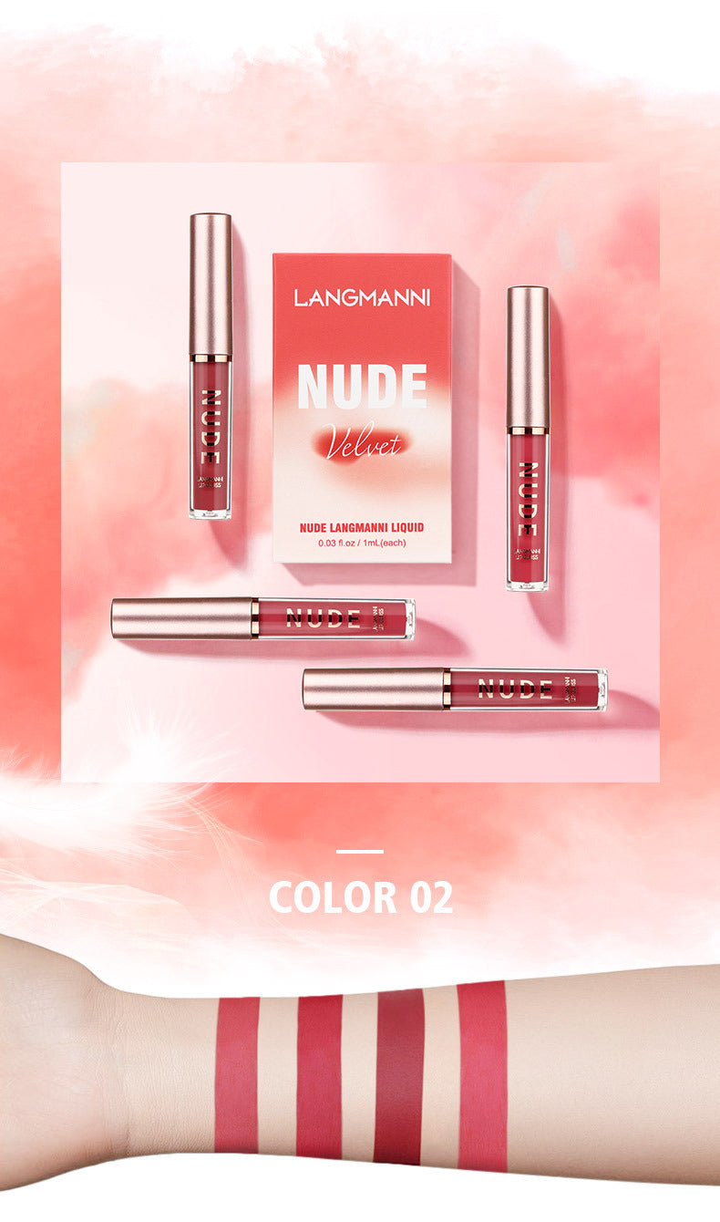 16 Pcs/Set Lipstick Set Long-Lasting Lip Gloss Velvet Glazed Matte Beauty Liquid Lipstick Makeup Valentine's Day Gifts