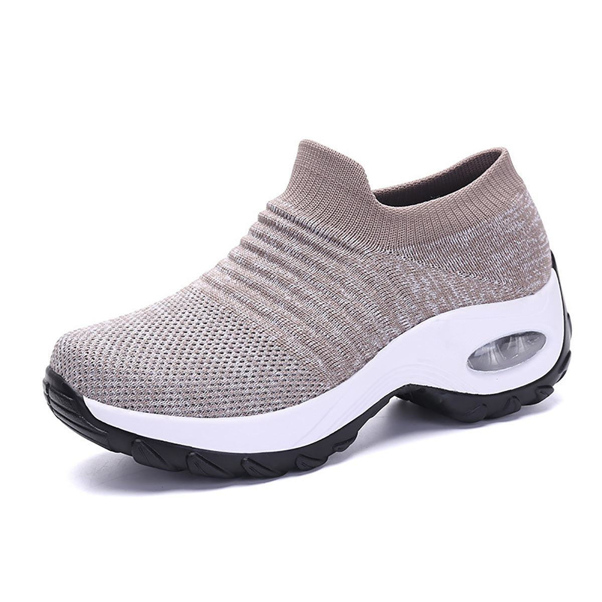 Women's Air Cushion Sole Chunky Sneakers, Lightweight Mesh Low Top Running Shoes, Women's Footwear