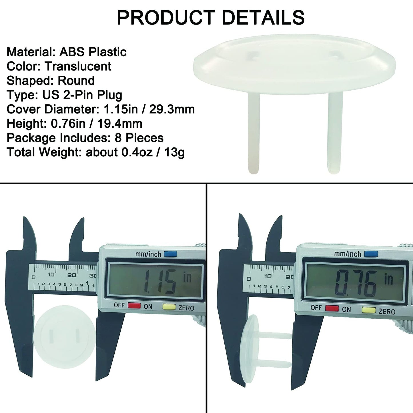 10pcs/20pcs ABERZEY Baby Proofing Safety Outlet Covers - Transparent Square Socket Protectors with Hidden Handle, Durable Plastic Child-Safe Electric Plug Covers for Kids & Toddlers, Easy Install No Tools Needed, Prevents Ele