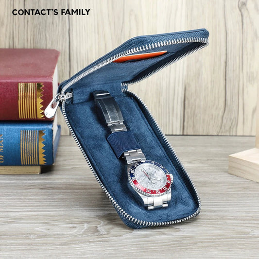 Boîte de montre en cuir multifonctionnelle pour hommes et femmes, rangement et emballage simples, boîtes de montre - bracelet, boîte - cadeau de haute qualité - elite sn