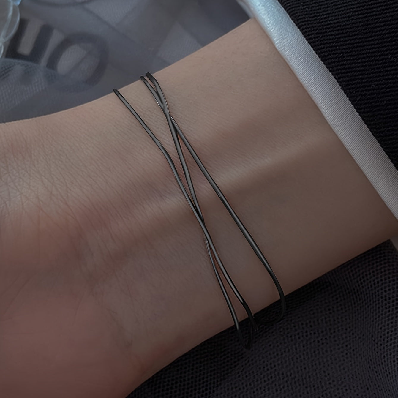 1pc Nooxian Women'S Snake Bone Bracelet, 304 Stainless Steel Multi-layer Simple & Hip Hop Style Chain for Daily & Vacation Wear, Vacation Accessory | Minimalist Jewelry | Polished Finish