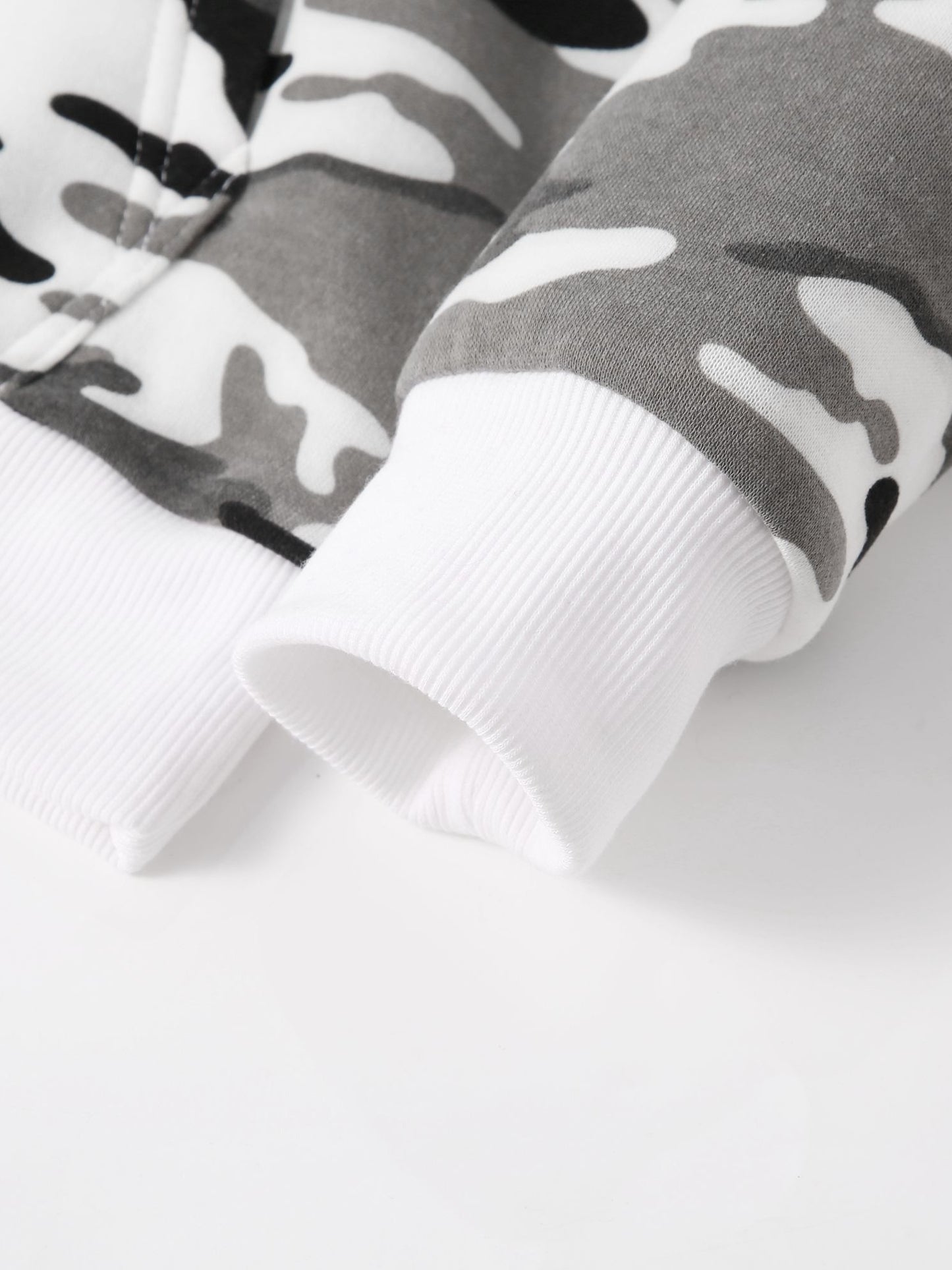 [Camouflage Sweatshirt] Autumn Winter Hooded Men's Camouflage Loose Pullover Fleece Sweatshirt | Fleece, Hooded