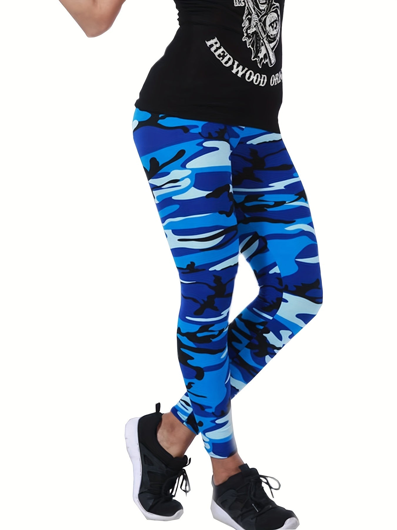 Women&#39;s Leggings Floral Printed Pants Casual High Waist Sweatpants Leggings