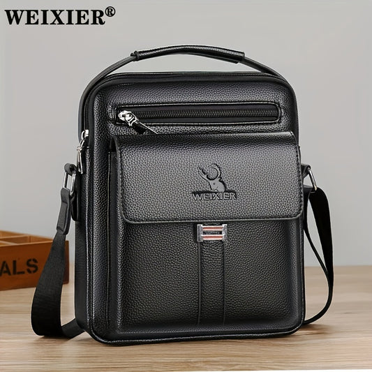 WEIXIER Messenger Bag Men's Shoulder Bag Casual Satchel Bag Men's Vintage Postman Messenger Bag Men's Backpack