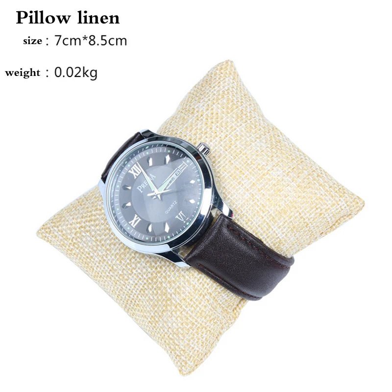 Jewelry Displays Rack Black & Gray & Red & Yellow Velvet Bracelet Display Fabric Bracelet Watch Pillow - elite sn